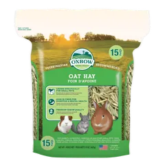 Oxbow Oat hay retail pack, shown as a product example
